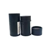 Matt Black Cardboard Container Push Up Paper Tube For Men Deodorant Packaging