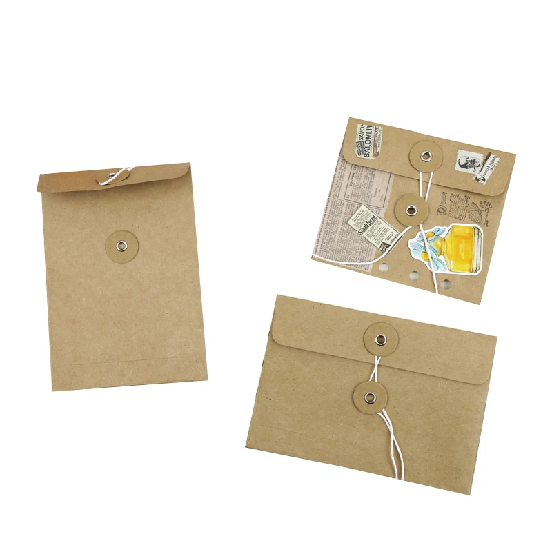 Regid Paper Kraft Envelope With Button And String Closure Buy String Tie Envelopes,String