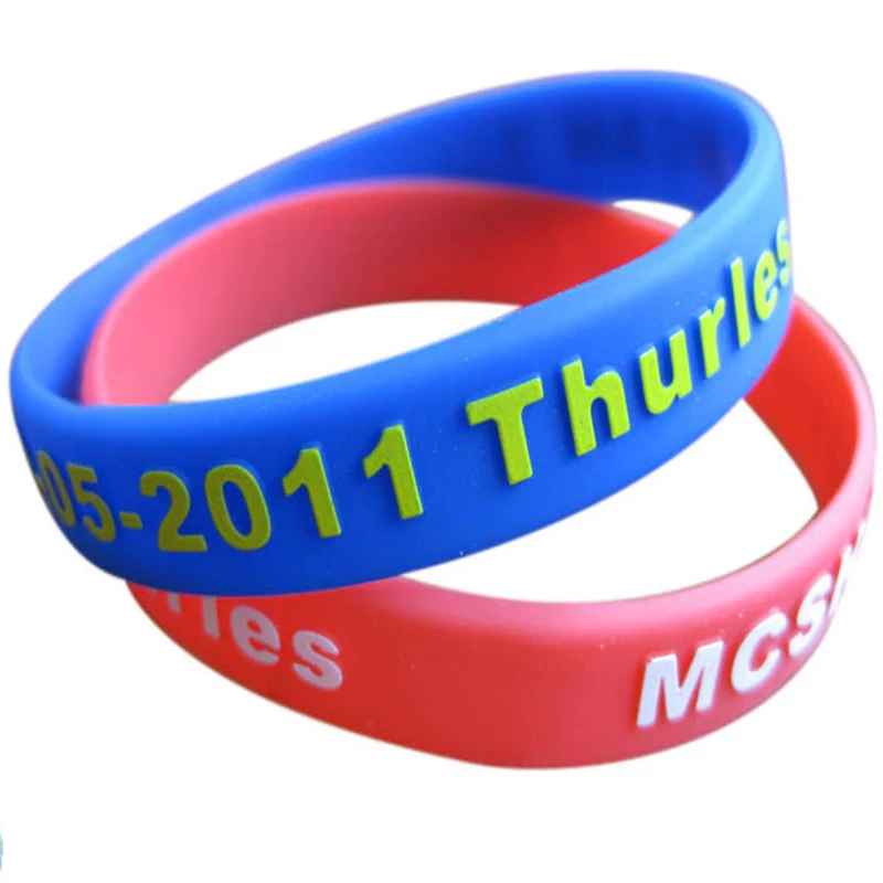 Manufacturers wholesale gifts can be customized sports silicone bracelet wristband convex print bracelet