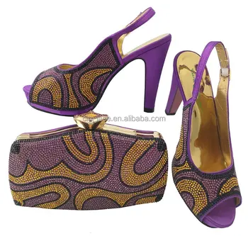 Wholesale Lady Dress Shoes Purple Color 