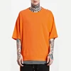 New trendy simple plain half sleeve streetwear oversized t shirt wholesale men