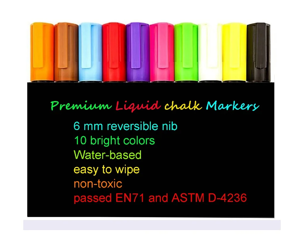 Cedar Markers Liquid Chalk Markers - 18 Pack Chalkboard Markers for  Chalkboards. Reversible Bullet And Chisel Tip. Chalk Board Marker paint  Water