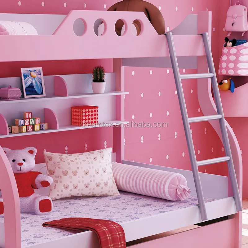 European Style Kids Bunk Bed For Kid Children Bed Wooden Furniture