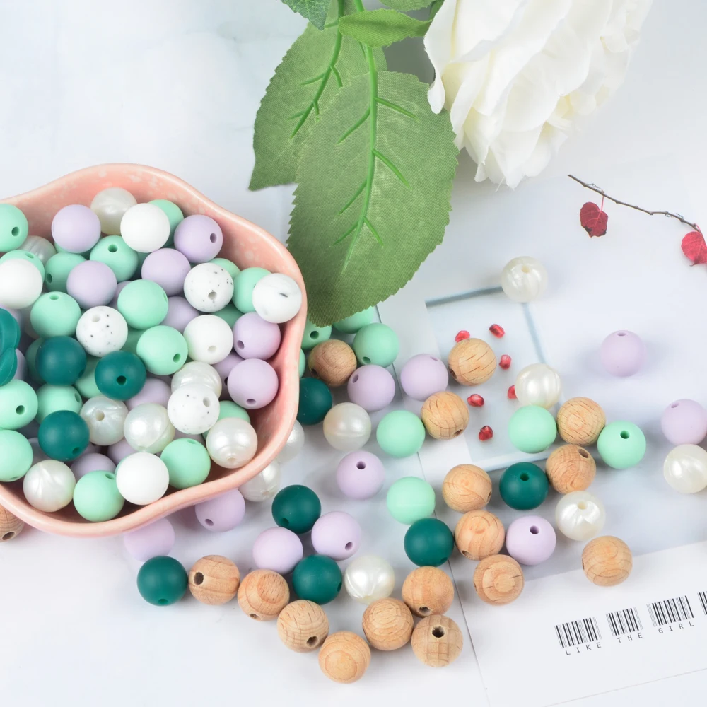 Wholesale Bpa Free Soft Silicone Teething Flower Shape Beads For Baby