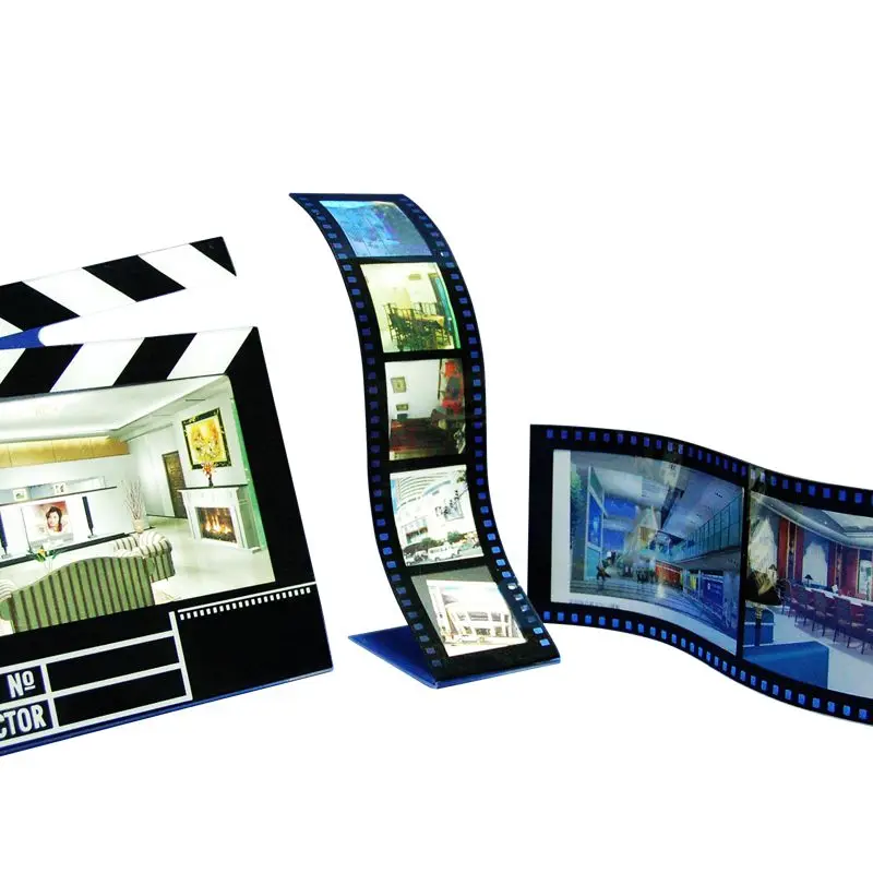 Despoke Acrylic Curvy Film Strip Frame Stylish Acrylic Plexiglass Wavy