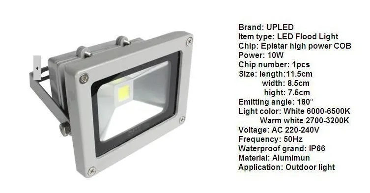 150W Led Reflector 20w 30w 50w 100w AC85-265V Waterproof IP66 COB Spot Outdoor Led Flood Lights