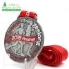 Wholesale china custom design your own metal antique nickel plating enamel marathon running finisher medal with ribbon