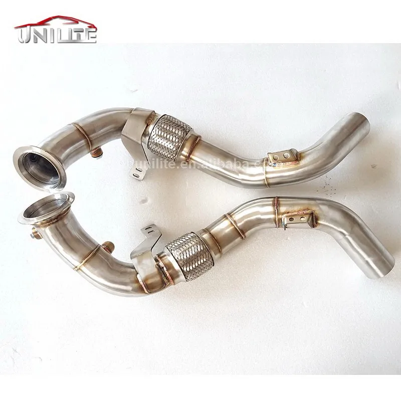 Ss304 Exhaust Downpipe For B*mw X5m X6m - Buy Stainless Downpipes For B ...