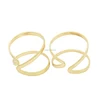 Minimalist handmade ladies finger simple pakistani cheap gold ring set designs for girls