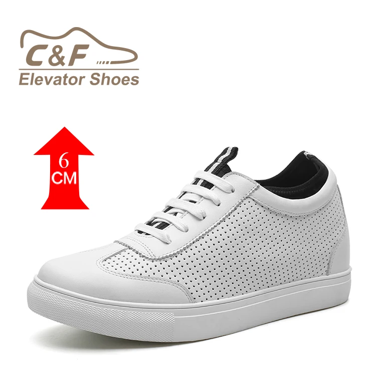 white elevator shoes