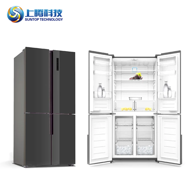 321l Easy Cleaning No Frost Pro Coated Steel Plate Double Door