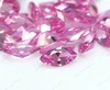 Cheap price 5x10mm marquise cut gemstone 2# synthetic pink sapphire