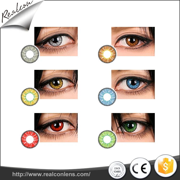 Yearly Disposal Wholesale Big Eye Colored Contact Lenses For Eyes Buy