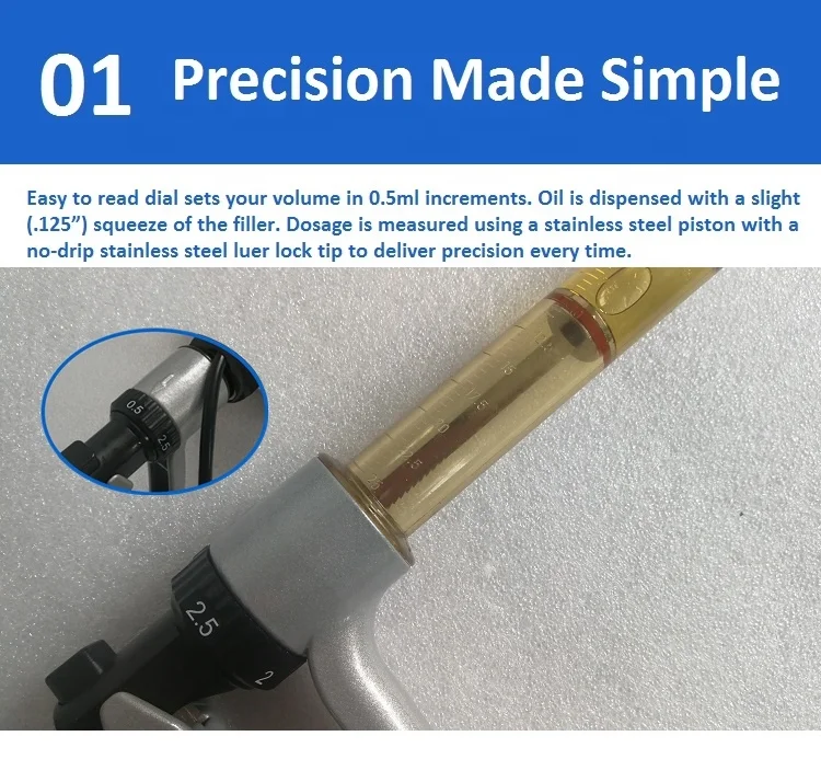 Automatic Cbd Oil Vape Pen Cartridge Filling Filler Luer Lock Syringe