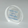 Small 20mm thick transparent acrylic block brand display logo brick ring jewellery stand base clear blank