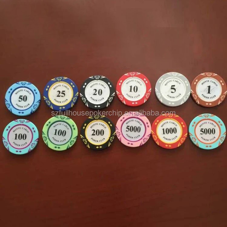 40mm Poker Chip With Diamond (new Model) Any Color Any Design Buy Custom Poker Chips,Standard
