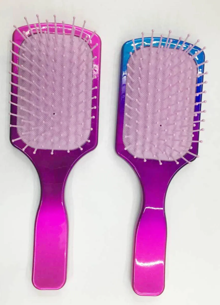 2017 New Improved Professional Rainbow Metallic Paddle Cushion Salon