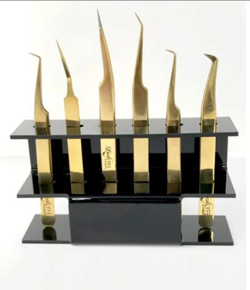 Black Acrylic Eyebrow Pencil Display Holder,Plexiglass Eyeliner Stand