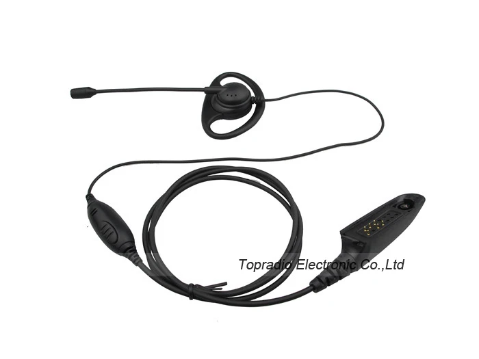Two Wire Microphone Headset for Motorola HT750 HT1250 HT1250LS MTX8250 MTX9250 