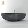 High quality modern natural freestanding limestone marble bathtub for sale NTMBA-030Y