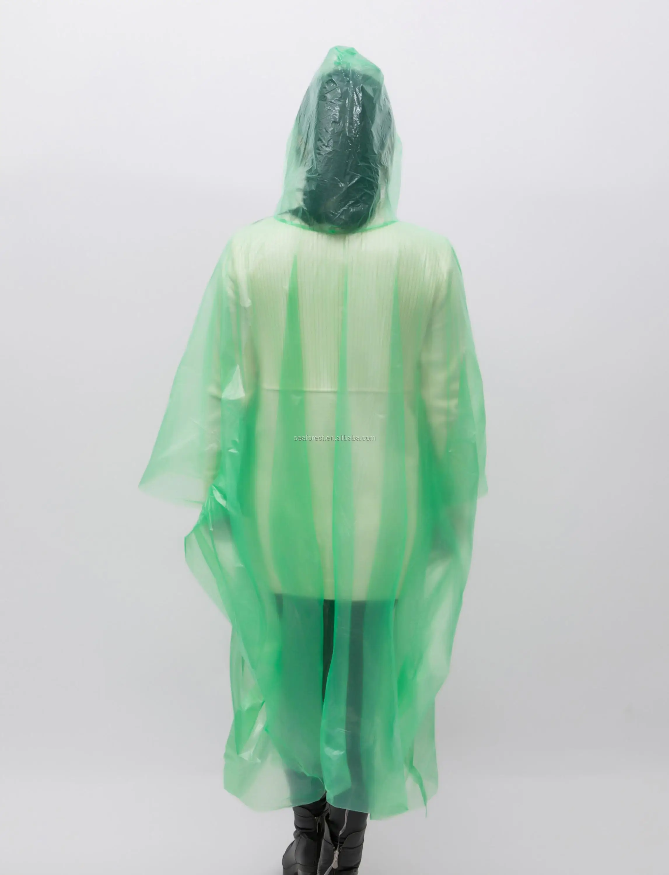 Wholesale Emergency Disposable Hooded Rain Coat/raincoat/pe Rain Poncho ...