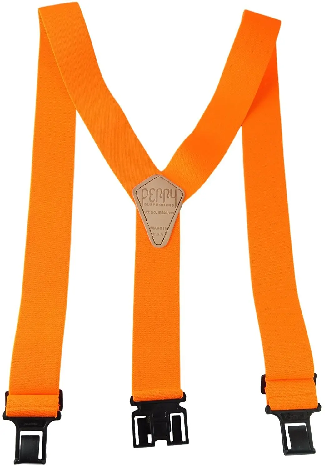Perry Products SN200 Men's Clip-On 2-in Suspenders(Tall, Orange)