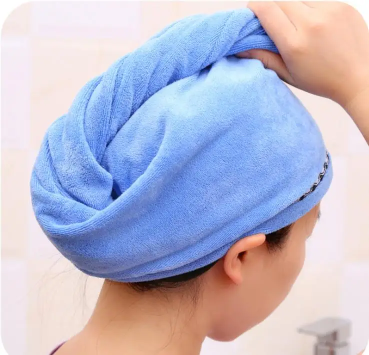 Magic Hair Drying Cap Bamboo Fabric Hair Towel Wrap Super