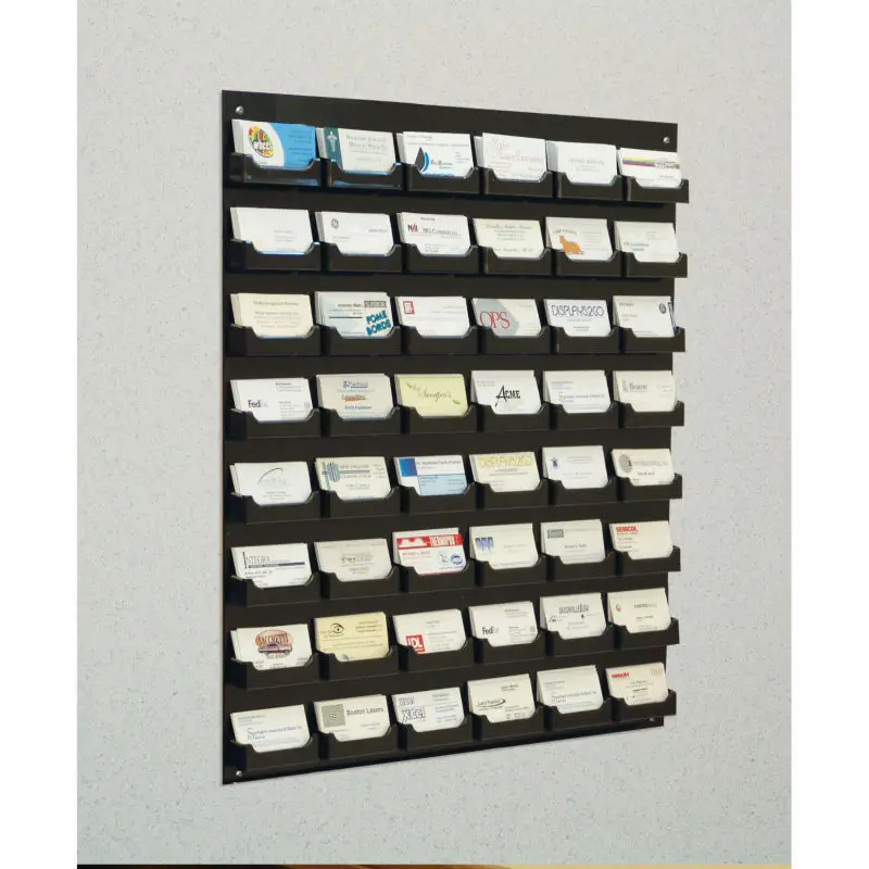 48Pocket fixado na parede de acrílico cartão de visita titular Rack
