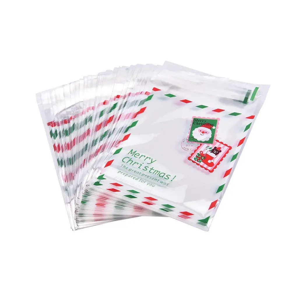 NUOMI Resealable Cellophane Bags Self-Adhesive Frosting Cherry Blossoms Bags 300Pieces Good for Bakery Candy Candle Gift Wraping Storage Soap Cookie