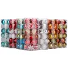 Factory hand made plastic print tree ornaments baubles xmas decoration christmas glass ball
