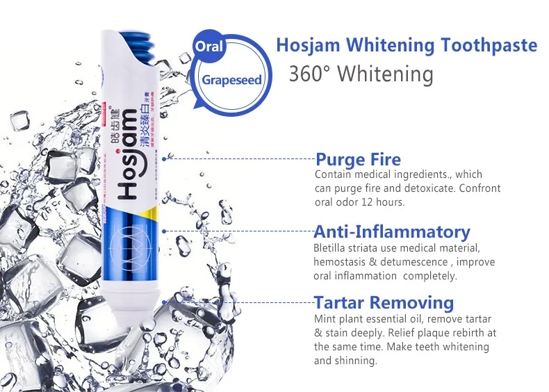 Non Gel Toothpaste With 100g Hosjam Whitening Toothpaste With Baby
