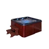 SM190 Acrylic Balboa system 1600mm big freestanding bath swim jet with wooden ps skirt massage spa bathtub