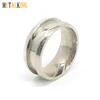 Twisted Damascus Steel Ring Core 8mm Wide, 4mm Channel Ring, Making Ring Blanks