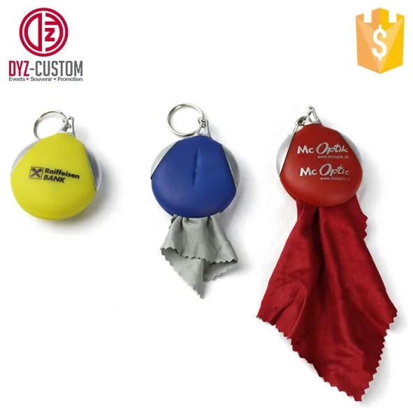 Eyeglass Cleaning Cloth Keychain Promotion Microfiber Cleaning Cloths