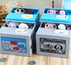 Cute door gifts for kids panda/cat/mouse/pig/monkey plastic electronic piggy bank