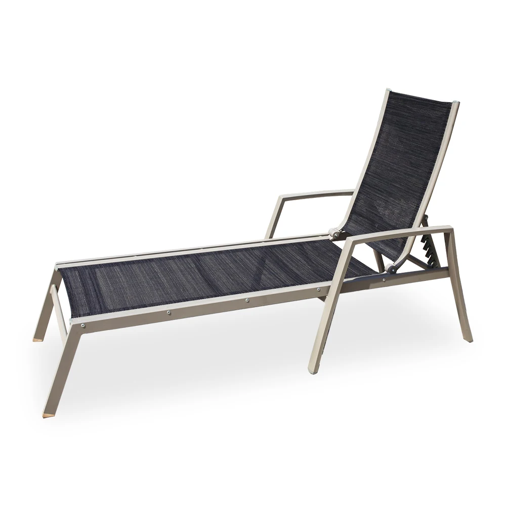 Factory Wholesale Luxury Aluminium Hotel Outdoor Furniture Sun Lounger Chair