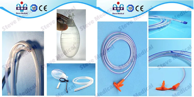 CE Certified Steve Medical silicone ventilator tube, reusalbe breathing tube