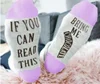 hot sale gift wine combed socks if you can read this bring me coffee chocolate crew socks