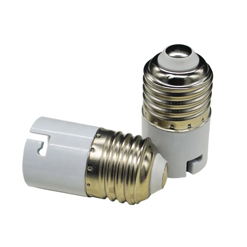 110v-250V  plastic screw shell base lampholder e27 to b22 adapter