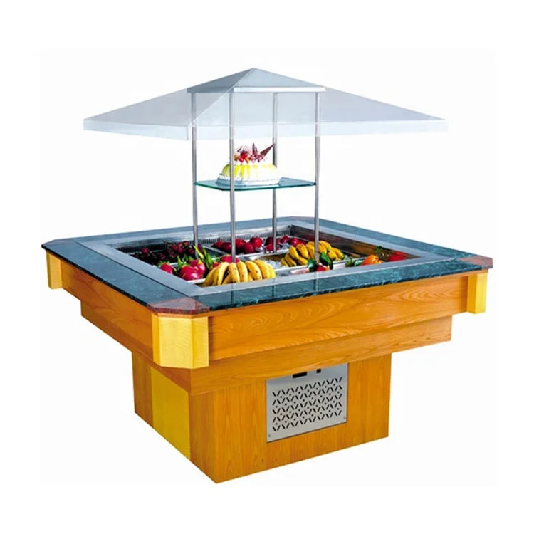 Commercial Kitchen Salad Bar Counter Display Salad Bar Restaurant