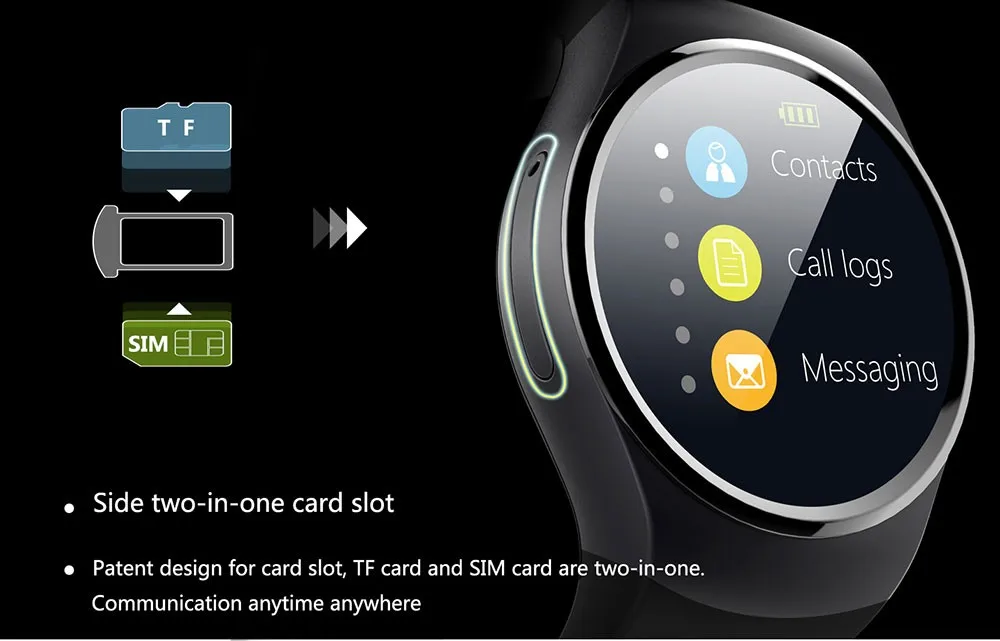 LEMFO LF18 Smartwatch SIM Card Bluetooth Heart Rate Monitor Reloj Inteligente Round Full IPS Screen