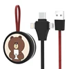 High Quality Logo Customizable Type 3 In 1 Retractable Micro Usb Cable Charging Cable For Mobile Gift for Wedding Christmas