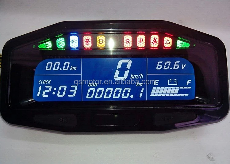 Electric Auto Car Speedometer 48v96v For Universal Digital Car