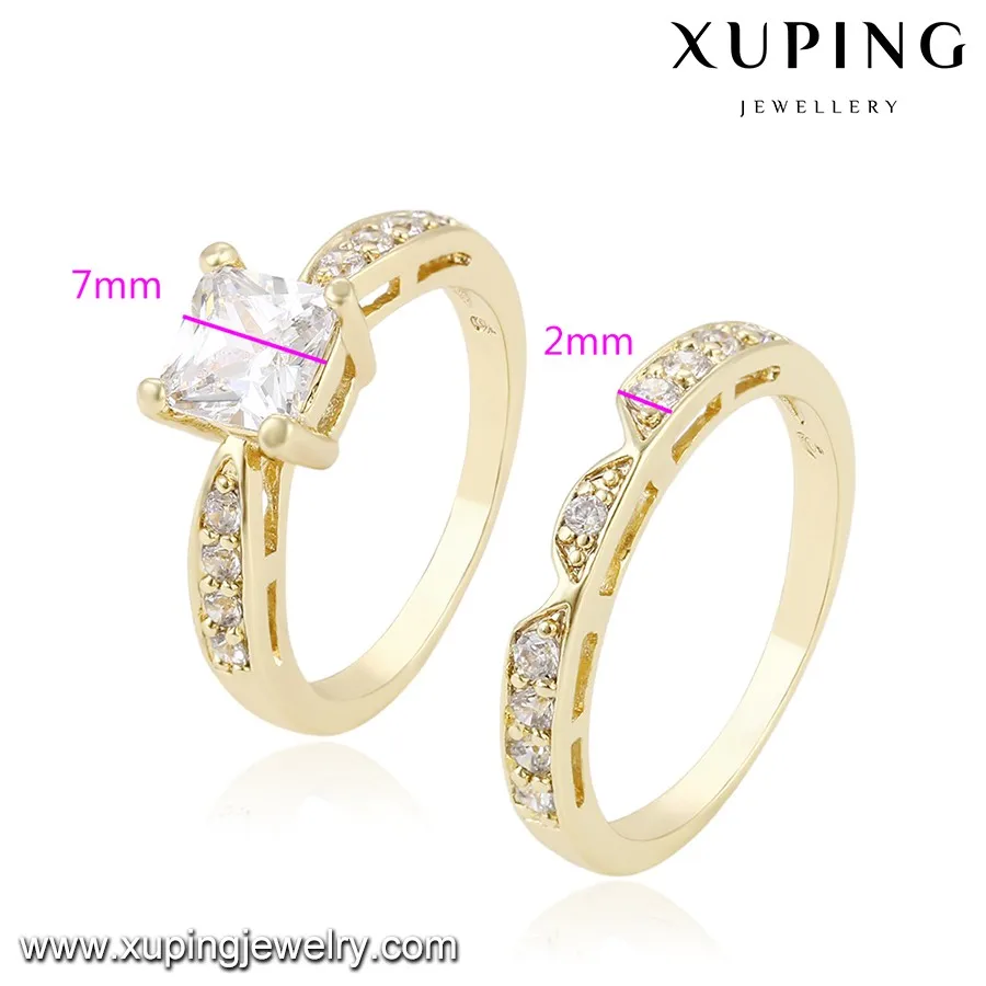 Free Sample 13686 Xuping New Design Gold Wedding Rings For Free Sample 13686 Xuping New Design Gold Wedding Rings For Women Synthetic Diamond Jewellery
