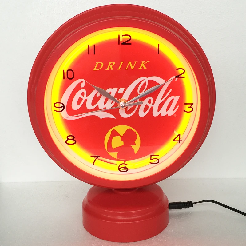 11inch Neon Light Wall Clock Single Neon Light Buy Wall Clock,Neon