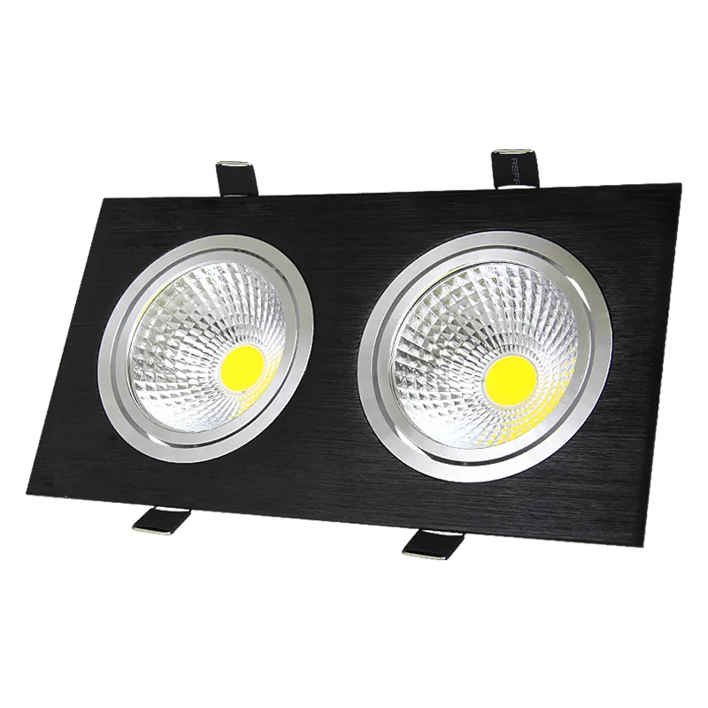 CE RoHS SAA certified 2*15W LED COB Spot Light Grille light led ceiling rotating Double spotlight