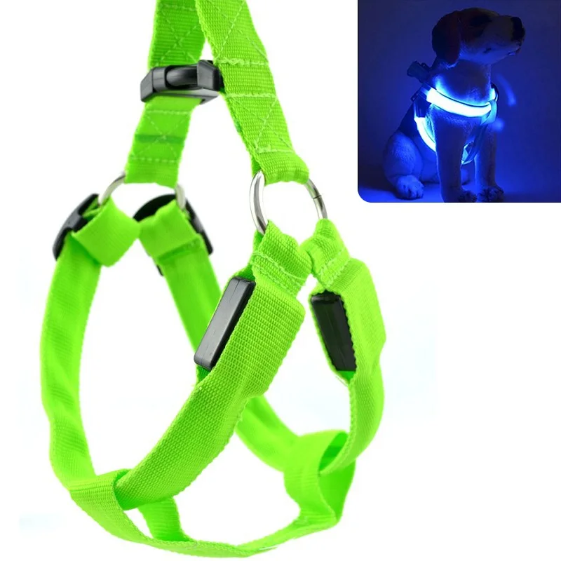 Wholesale Cheap Led Dog Vest Night Safety Light Up Dog Harness For