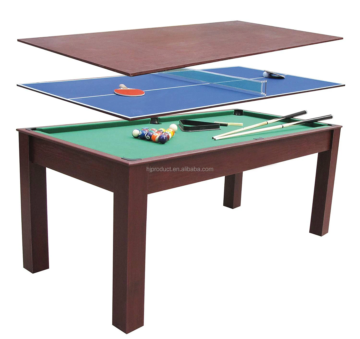 Billiard 3 In 1 Ping Pong And Dining Table Desk 184x91 Cm View