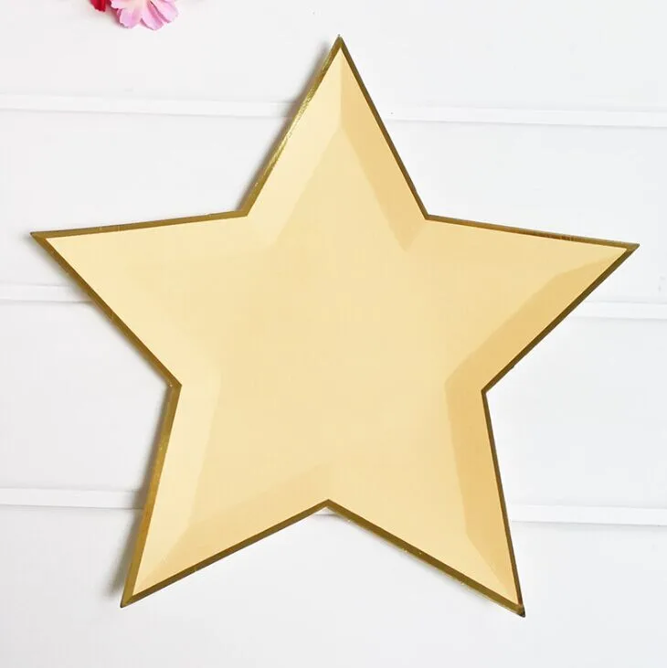 Star plate. Тарелки "звезды" золотые 6 шт. Золотые звезды из бумаги. Звезда золото. Star plate.