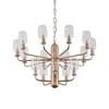 Latest Decoration Chandelier Modern Glass Pendant Lights Energy Saving Ceiling Lamp For Restaurant Lighting